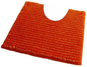 Fürdőszoba-szőnyeg PESCINA Narancssárga - Narancssárga / 50 x 50 cm WC kagyló elé, kivágással