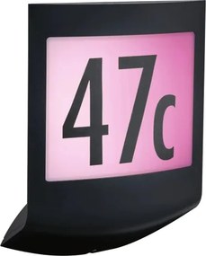 Paulmann 94513 - RGBW LED/8,2W IP44 Dimmelhető házszámvilágítás PADEA 230V