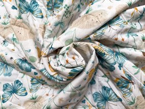 Ágytakaró ELIVINE fehér, 100% pamut Méret: 170 x 210 cm