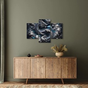 Kép – Sárkány a füstben (90x60 cm)