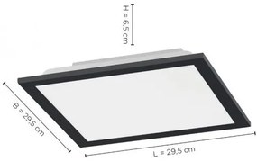 Leuchten Direkt 14754-18- LED Dimmelhető mennyezeti lámpa FLAT LED/20W/230V + távirányító