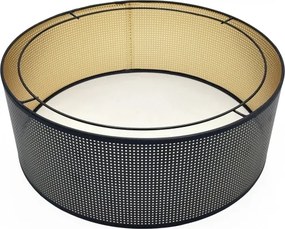 Mennyezeti lámpa SIRJA PLISADO 3xE27/15W/230V Ø 35 cm fekete/arany