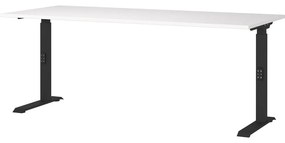 Íróasztal állítható magassággal, fehér asztallappal 80x180 cm Downey – Germania