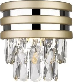 Zuma Line W0525-01A-V6B5 - NAICA fali lámpa 1xG9/42W/230V arany/fényes króm