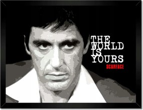 Poszterek keretben 40x30 The World Is Yours Al Pacino Színész