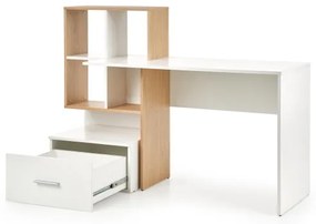 GORA íróasztal tölgy/fehér