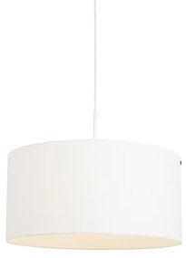 Modern lógólámpa fehér fehér árnyékolóval 50 cm - Combi 1