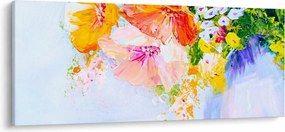 Kép - Virágok, festmény (120x50 cm)