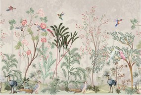 Flizelin tapéta Divatos 3D fali ragasztó Trópusi oázis 104x70 Ragasztó