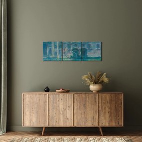 Kép - Claude Monet, Palazzo da Mula, Venice, reprodukciók (órával) (90x30 cm)