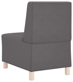 szürke műbőr kanapészék 55 cm