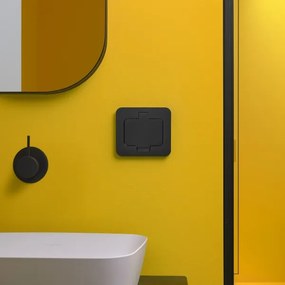 Solight 5B322B - Kültéri beépített padló aljzat IP55 fekete négyszögletes