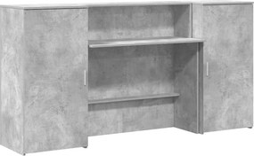 vidaXL recepciós pult betonszürke 200x50x103,5 cm szerelt fa
