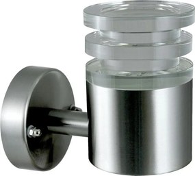 POLUX 300492 CRYSTAL Modern Kültéri Fali Lámpa Ezüst LED IP44