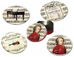 Mozart Poháralátét fém-parafa 4db-os szett