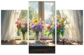 Kép - Csokor az ablaknál (90x60 cm)