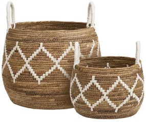 Vesszőfonott tárolókosár szett 2 db-os ø 41x32 cm Altea – House Nordic