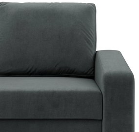 Zeus fotel, döntött kartámasz, bársony, hab töltet, szürke