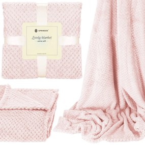 PreHouse Kétoldalas plüss takaró 150 x 200 cm - rózsaszín