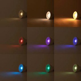 3 darabos intelligens GU10 RGBW LED izzókészlet 5W 350 lm 2200-4000K