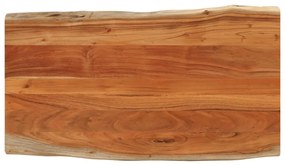 tömör akácfa téglalap alakú asztallap 120x60x2,5 cm