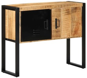 Konzolszekrény 90x35x75 cm Tömör durva fa mangó