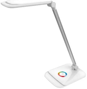 Platinet asztali lámpa 18 W, éjszakai mód + USB, fehér