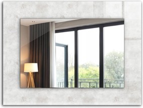 Fürdőszoba tükör hálószoba nappali nyomott mintával 80x60 cm Szürke textúra minta