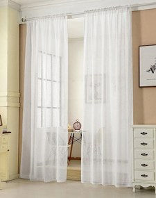 Függöny Woltu szett átlátszó fehér 140x140 cm 2 db