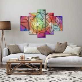 Kép - Sokszögű absztrakció (150x105 cm)