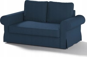 Dekoria Backabro 2 személyes kinyitható kanapé huzat Ikea kék