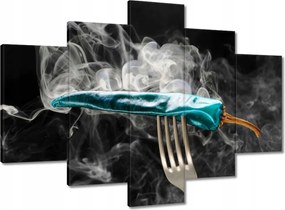 Vászonkép 150x105 Kék paprika