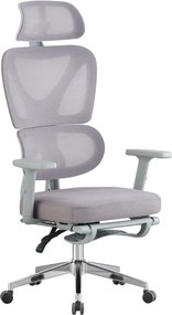 Irodai szék, szürke/króm, DEMOS