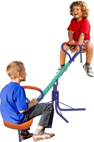 Outsunny Gyerek Hinta Rámpa 90 kg Teherbírású 360° Forgó Gyerek Hupli Állítható Hosszúságú Rúddal Ütközéselnyelő Oszloppal Puha Fogantyúval Kényelmes