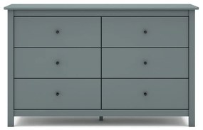 Szürkészöld borovi fenyő komód 130x80x45 cm Misti – Marckeric