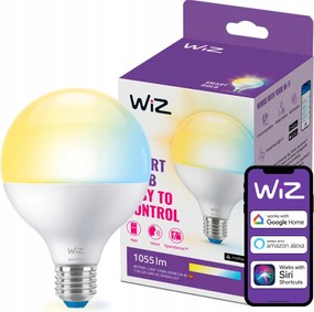 Led izzó E27 G95 11W 75W 2700K-6500K Smart WiFi WiZ alkalmazás
