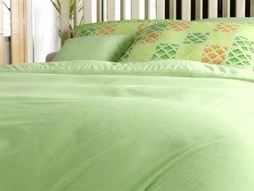 Mikroszatén ágyneműhuzat VELLARI, zöld Ágyneműhuzat mérete: 70 x 90 cm | 140 x 200 cm