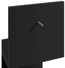 Fali polc SUNEDO 25x125 cm, fekete