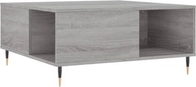 vidaXL szürke sonoma színű szerelt fa dohányzóasztal 80 x 80 x 36,5 cm