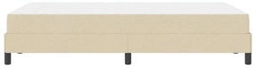 Boxrugós ágy matracmal Krém 120 x 200 cm szövet
