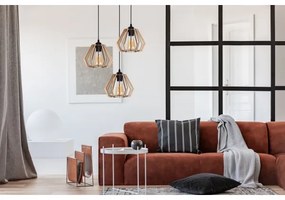 Csillár zsinóron BERGO 3xE27/60W/230V fekete