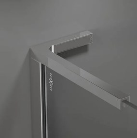 Mexen Kioto, L típusú profilrúd Walk-In zuhanyparavánokhoz, bal/jobb, króm, 800-03-01