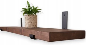 Loft falra akasztható polc tömör fából, virágokhoz, nappaliba 130cm x10cm