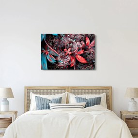 Absztrakt képek egzotikus virágok (90x60 cm)