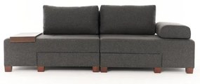 3 személyes kanapéágy Perenna Linen - Antracit