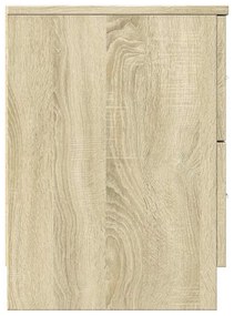2 db sonoma tölgy színű éjjeliszekrény 2 fiókkal 40x36x50 cm