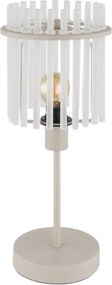 Globo 15698TB Asztali lámpa, matt homokszínű fém, szatén üvegrudak, fekete PVC kábel, billenőkapcsoló a kábelen, ø: 150mm, M: 375mm, kábelhossz 1500mm, 1x E14 40W 230V izzó nélkül