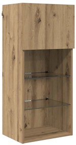 vidaXL Fali TV szekrények 2 pcs Artisan tölgy 40,5 x 30 x 90 cm