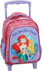 Disney Hercegnők Ariel Fairytale gurulós ovis hátizsák, táska 30 cm