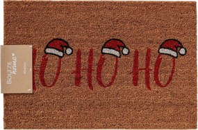 Kókuszrost Lábtörlő Karácsonyi Barna Hohoho 60 x 40 CM